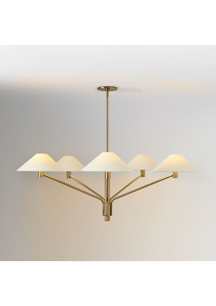 Devon 5'li Avize 122 cm - Zarif ve Fonksiyonel Aydınlatma Çözümü indirimleri