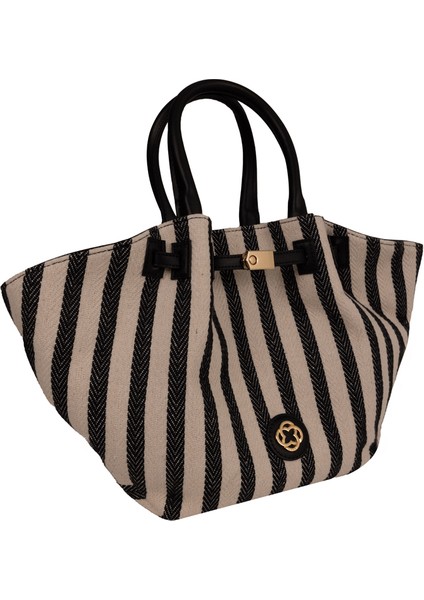 Cnt20134 Çizgili Tote Çanta fırsatları