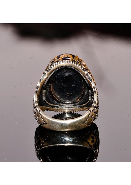 Doğal Ametist Taş Yüzük, 17.90 Karat, Taş Erkek Yüzüğü, 925 Ayar Gümüş Yüzük, Mor indirimleri