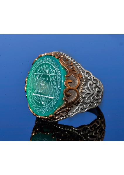 Sterling Gümüş Erkek Yüzük, Doğal Siyah Oniks Taşı, Kral Süleyman Mührü Yüzüğü, El Yapımı Takı (Jade) modelleri