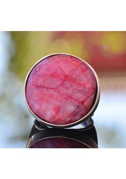 Yakut Yüzük, Ham Taş, Sterlin Gümüş Yüzük, Sterlin Gümüş Erkek Yüzüğü indirimleri