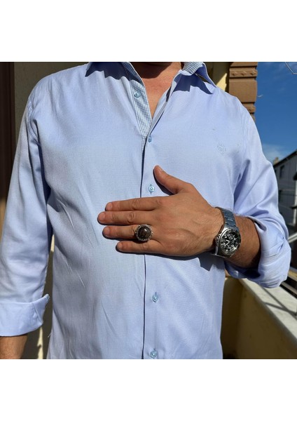 Doğal Taş El Yapımı Yüzük - 925 Ayar Gümüş Yüzük (Petersite) modelleri