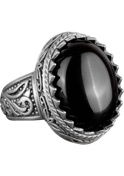 Doğal Taş Yüzük, 925 Ayar Sterlin Gümüş Yüzük Erkekler Için, Farklı Yüzük