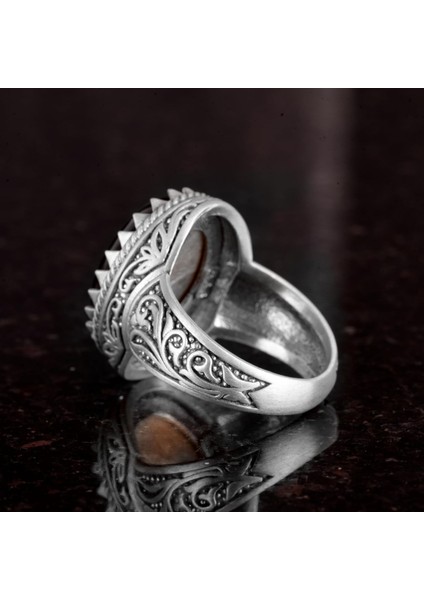 Doğal Taş Yüzük, 925 Ayar Sterlin Gümüş Yüzük Erkekler Için, Farklı Yüzük modelleri