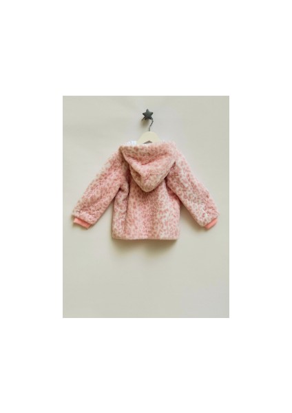 Kız Bebek Montu Çiçek Desenli Içi Astarlı - Uzun Kollu Tshirt -Pembe Eşofman Altından Oluşan 3 Lü Takım fırsatları