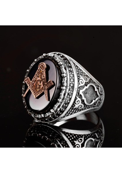 Mason Yüzüğü, 925 Ayar Gümüş Yüzük, Şık Yüzük, El Yapımı Yüzük, Onun Için Hediye modelleri