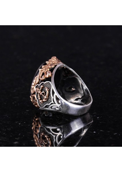 Siyah Kedi Gözlü Oluşturulmuş Taş Yüzük, 925 Ayar Gümüş Yaratılmış Taş Yüzükler - Çeşitli, Denizci Çapa Gümüş Yüzük Koleksiyonu indirimleri