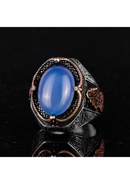 Chalcedon Taşlı Yüzük - 925 Ayar Gümüş Yüzük indirimleri
