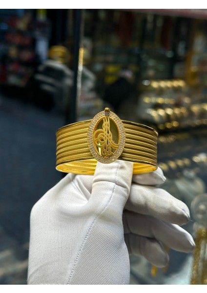 14 Ayar Altın Tuğralı Kelepçe Bilezik fiyatları