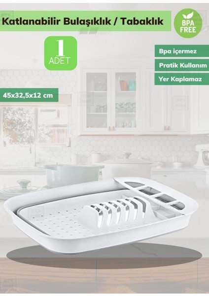 Pratik Katlanabilir Tabaklık Katlanır Tabaklık Silikon Bulaşıklık Bpa Free
