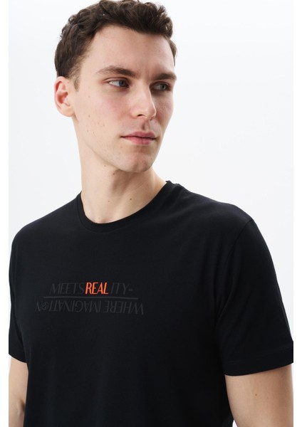 Erkek Regular Fit Baskılı Süprem Bisiklet Yaka Tişört Y29344454002 fiyatları