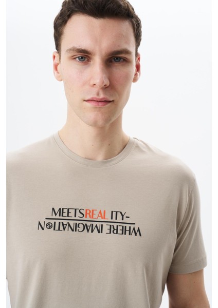 Erkek Regular Fit Baskılı Süprem Bisiklet Yaka Tişört Y29344454002 fiyatları