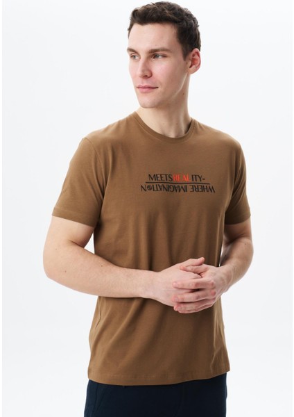 Erkek Regular Fit Baskılı Süprem Bisiklet Yaka Tişört Y29344454002