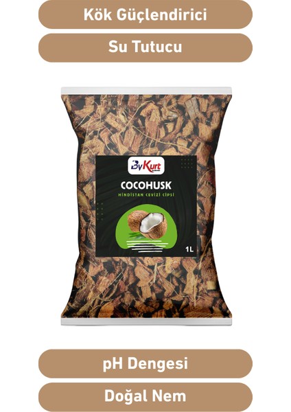 Cocohusk 1l Hindistan Cevizi Cipsi Orkide Bakımı ve Kök Gelişimi Için Doğal Malzeme modelleri