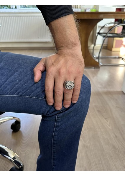 Sterling Gümüş Desenli Yüzük, Amblem - Şahane Kültürel Tasarım (Yggdrasil Hayat Ağacı) modelleri