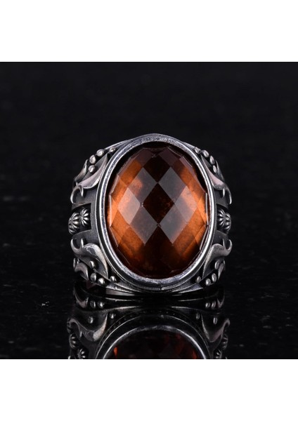 Sultanite Yapay Taş Yüzük, 925 Ayar Gümüş Yüzük, Tasarım Gümüş Erkek Yüzüğü modelleri