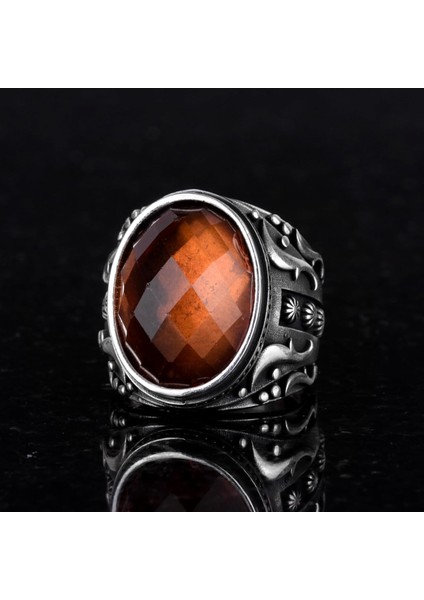 Sultanite Yapay Taş Yüzük, 925 Ayar Gümüş Yüzük, Tasarım Gümüş Erkek Yüzüğü fırsatları