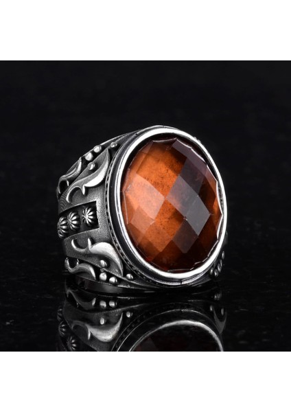 Sultanite Yapay Taş Yüzük, 925 Ayar Gümüş Yüzük, Tasarım Gümüş Erkek Yüzüğü indirimleri