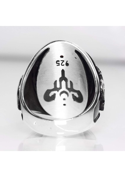 Erkek 925 Ayar Gümüş Yüzük Doğal Kırmızı Akik Taşı ile fırsatları