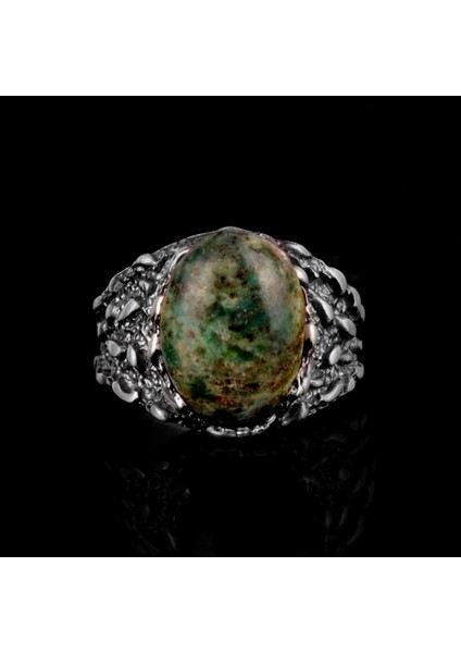 Doğal Arizona Turkuaz Taş Yüzük, Erkekler Için Hediye, 925 Ayar Gümüş Yüzük, Minimalist Yüzük fiyatları