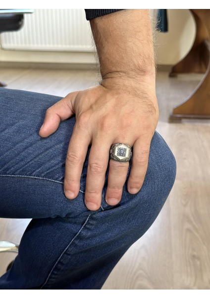 Erkekler Için 925 Ayar Gümüş Yüzük, Cesur Sembol Yüzük (Aslan) modelleri