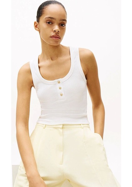 Slım Henley GB Scoop-Nk Tank Top fırsatları