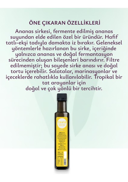 Ananas Sirkesi - 250ml