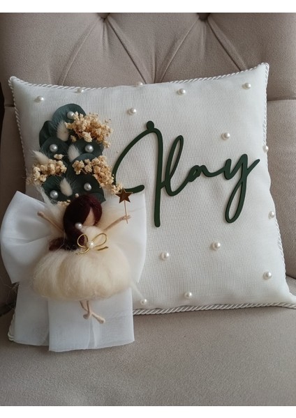 -Peri Kız -Yün Keçe Bebek Takı Yastıkları fiyatları