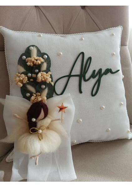 -Peri Kız -Yün Keçe Bebek Takı Yastıkları indirimleri