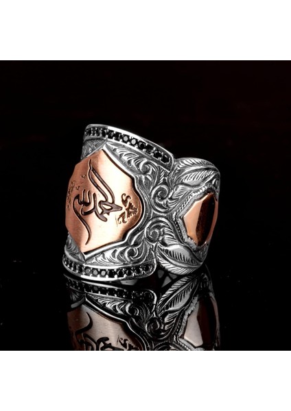 Sterling Gümüş Erkek Yüzük, Islami Yüzük, Müslüman Yüzük indirimleri