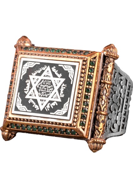 David Yıldız Yüzüğü, Süleyman Mühür Yüzüğü, Erkekler Için Gümüş Yüzük