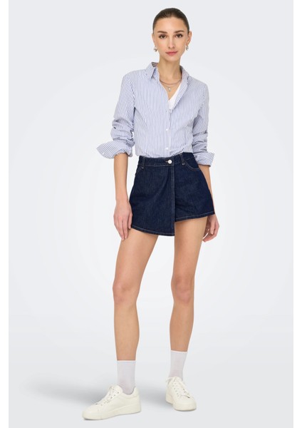 Kadın 100% Pamuk Regular Fit Şort Etek - 15357947
