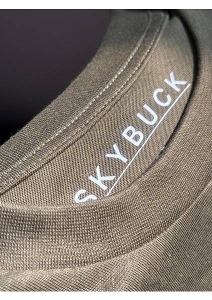 Etnik Detaylı Oversizekısa Kollu Haki T-Shirt fırsatları