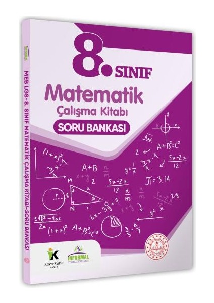 2025 8.sınıf Lgs Matematik Meb Çalışma Kitabı Soru Bankası (Renkli Baskı A4 Boyutlu)