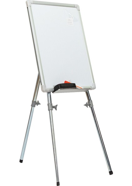 Interpano 80X120 Teleskopik Ayaklı Beyaz Yazı Tahtası Alüminyum Çerçeve Laminant Yüzey