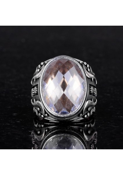 Yapay Taş Yüzük, 925 Ayar Gümüş Yüzük, Tasarım Gümüş Erkek Yüzüğü (Kristal Yapay Taş) modelleri