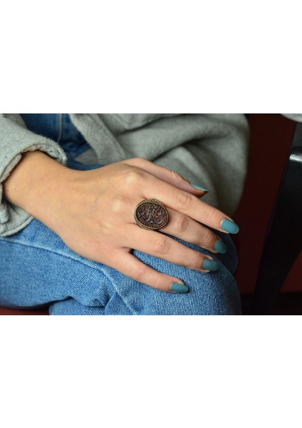 Işlenmiş 925 Ayar Gümüş Erkek Yüzük, El Yapımı Kırmızı Akik Yüzük, Ince Oymalı Zanaat Takı fırsatları