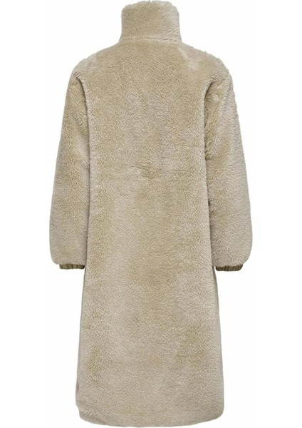 15325211 Onlsascha Contrast Sherpa Jacket cc Otw Kadın Kürklü Kaban
