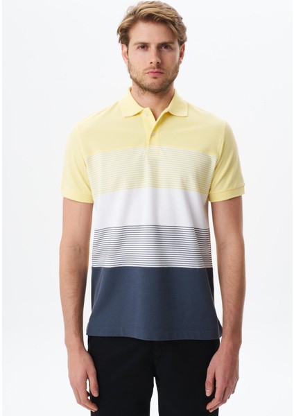 Erkek Regular Fit Çok Renkli Pamuk Pike Polo Yaka Tişört Y29374355002
