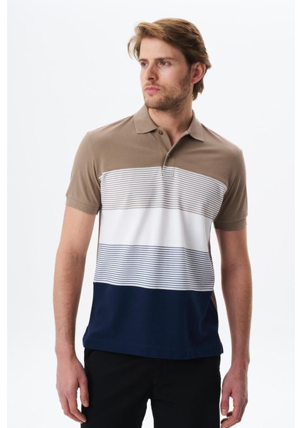 Erkek Regular Fit Çok Renkli Pamuk Pike Polo Yaka Tişört Y29374355002