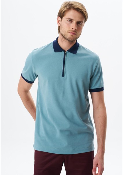 Erkek Regular Fit Basic Pamuk Pike Fermuarlı Polo Yaka Tişört Y29374354302 modelleri