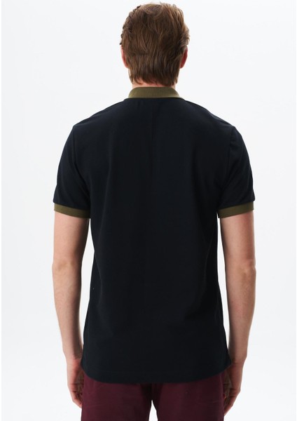 Erkek Regular Fit Basic Pamuk Pike Fermuarlı Polo Yaka Tişört Y29374354302