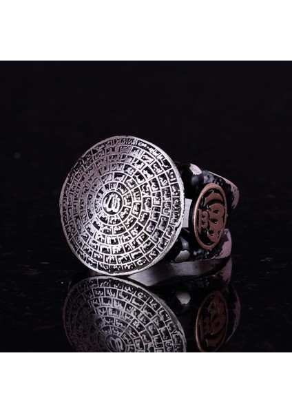 925 Ayar Gümüş Erkek Yüzük, Müslüman Yüzük, Esmaul Husna Yüzüğü fırsatları