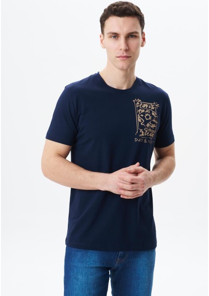 Erkek Regular Fit Baskılı Süprem Bisiklet Yaka Tişört Y29344453602 modelleri