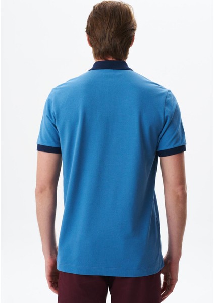 Erkek Regular Fit Basic Pamuk Pike Fermuarlı Polo Yaka Tişört Y29374354302