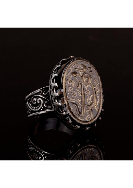 Doğal Akik Taşlı Yüzük, Islami Yüzük, 925 Ayar Gümüş Erkek Yüzüğü modelleri