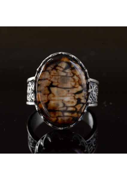 Gerçek Doğal Jasper Taş Yüzük, Büyük Yüzük, El Yapımı Erkek Yüzüğü, 925 Ayar Gümüş Yüzük modelleri