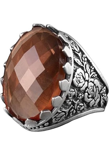 925 Ayar Sterling Gümüş Yüzük, Erkekler Için Sultanite Taşı Yüzük
