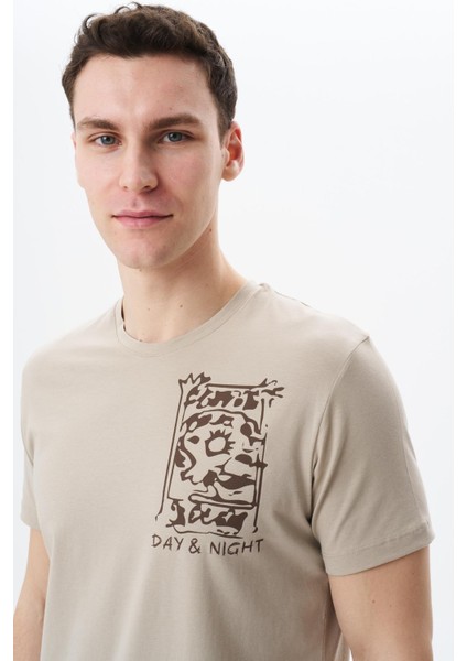 Erkek Regular Fit Baskılı Süprem Bisiklet Yaka Tişört Y29344453602 fiyatları