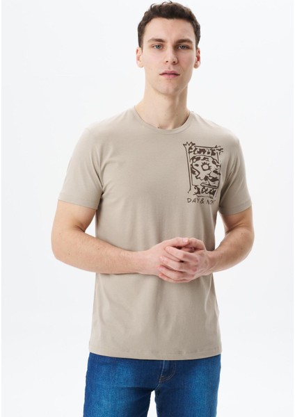 Erkek Regular Fit Baskılı Süprem Bisiklet Yaka Tişört Y29344453602 modelleri